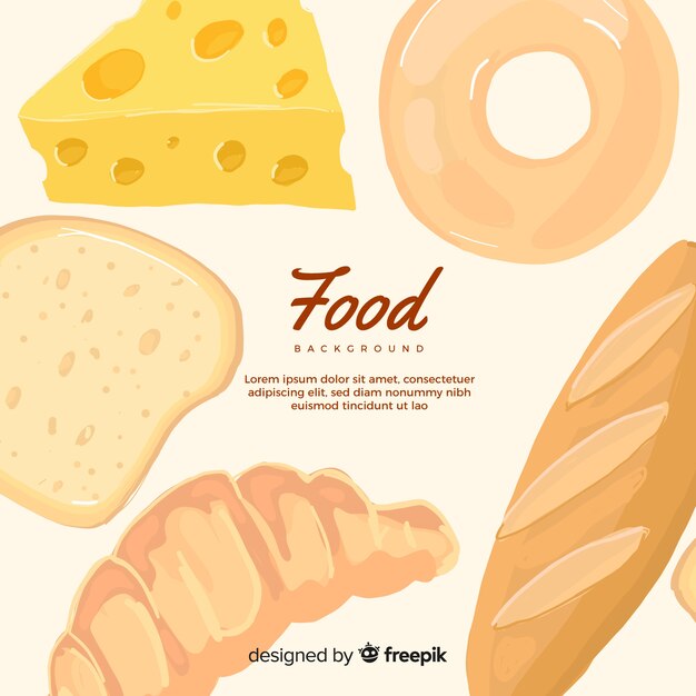 Realistic food background