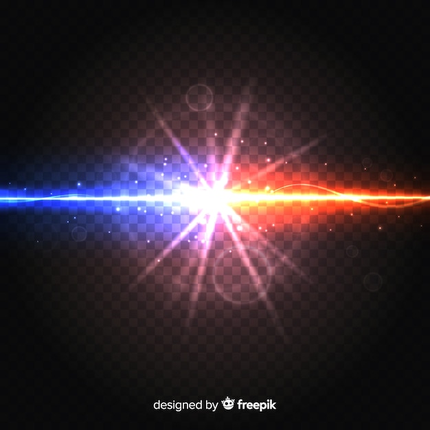 Free Vector realistic forces crash light effect