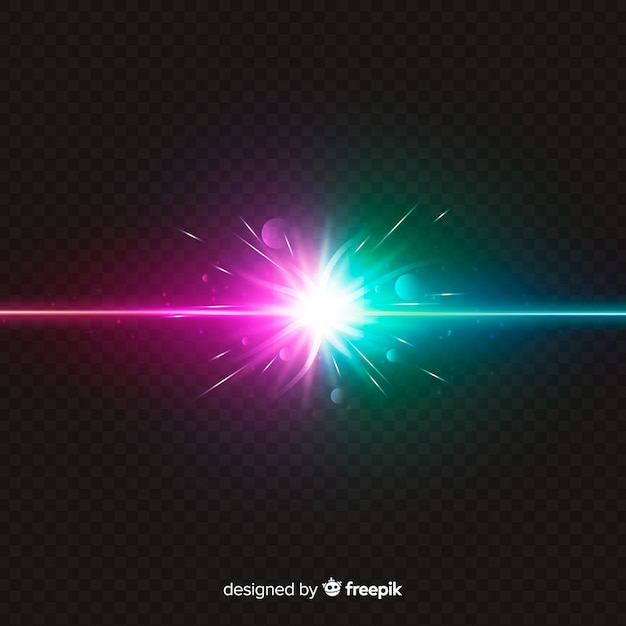 Free vector realistic forces crash light effect