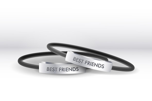 Free Vector realistic friendship band