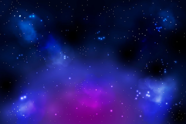 Free Vector realistic galaxy background