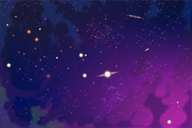 Realistic galaxy background