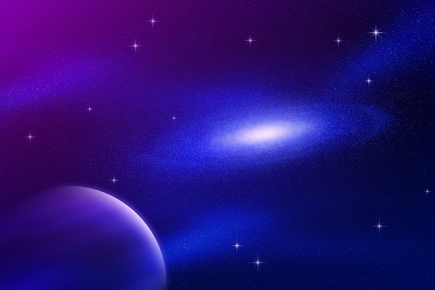 Realistic galaxy background