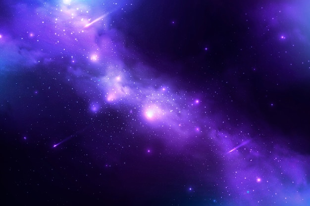 Free Vector realistic galaxy background