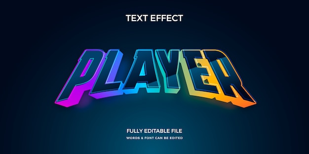 Realistic gamer text effect