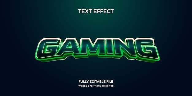 Free Vector realistic gamer text effect