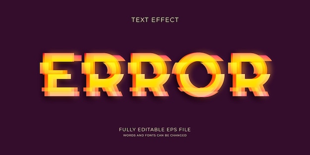 Free Vector realistic glitch text effect