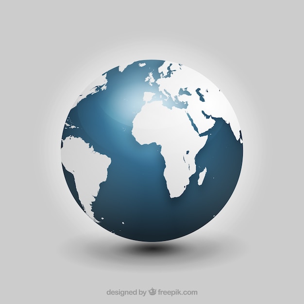 Free vector realistic globe