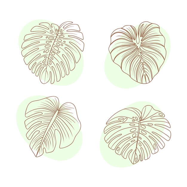 Realistic golden leaves illustration