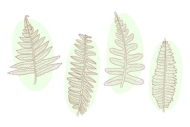 Free Vector realistic golden leaves illustration