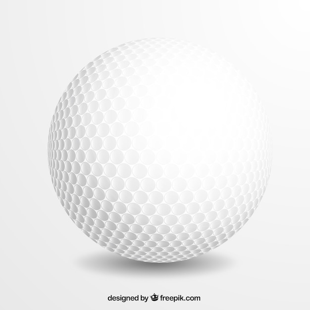 Free vector realistic golf ball