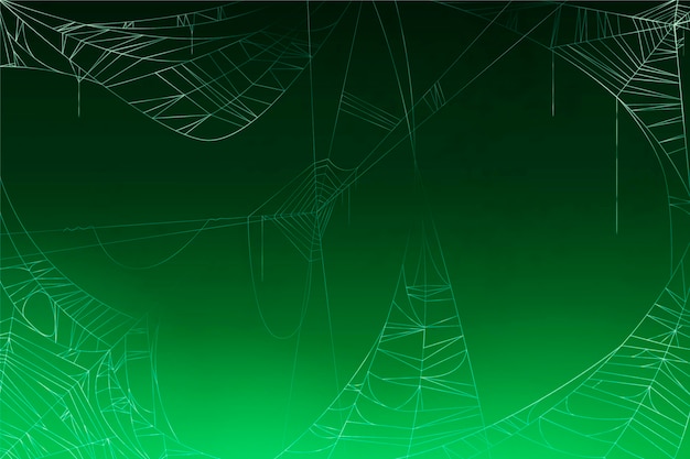 Free vector realistic halloween cobweb background