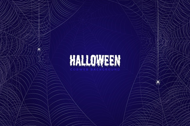 Realistic halloween cobweb wallpaper