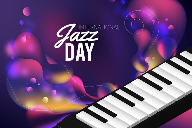 Realistic international jazz day