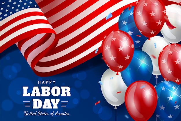 Realistic labor day background