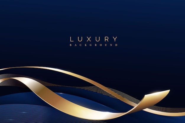 Realistic luxury ribbon background