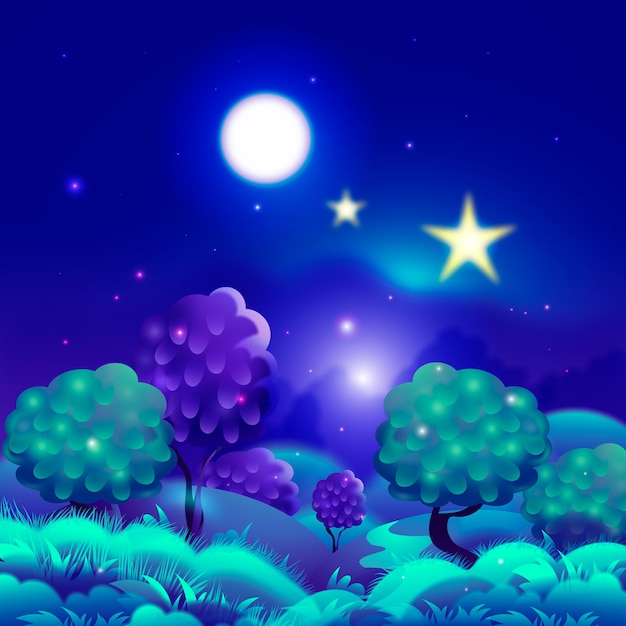 Free vector realistic magical dreams background