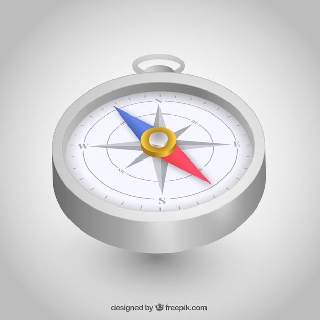 Realistic map compass background