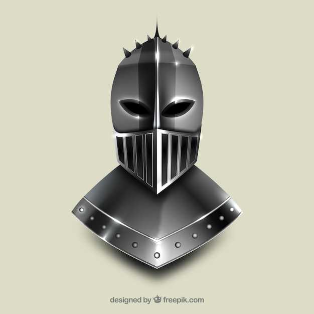 Free Vector realistic medieval helmet