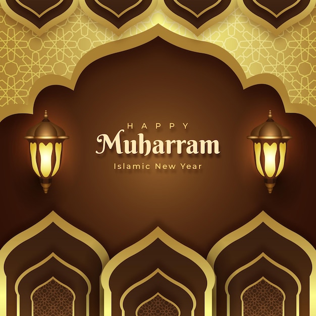 Free vector realistic muharram illustration