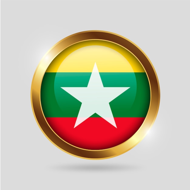 Realistic myanmar national emblem