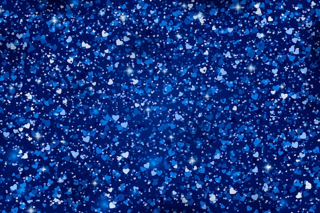 Free Vector realistic navy blue glitter background