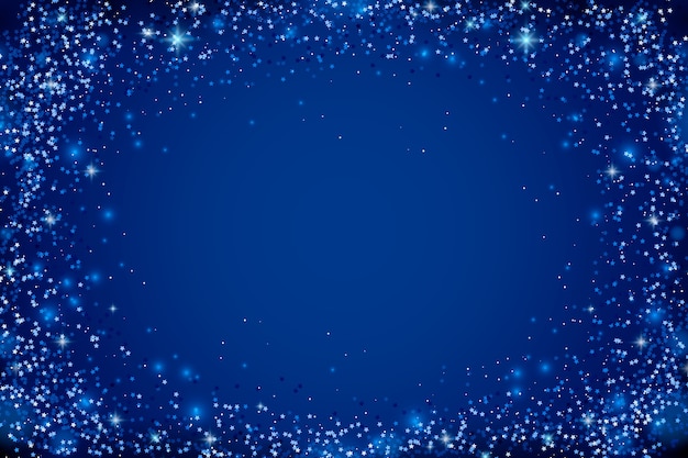 Free Vector realistic navy blue glitter background