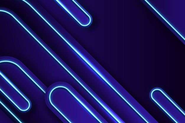 Free Vector realistic neon lights background