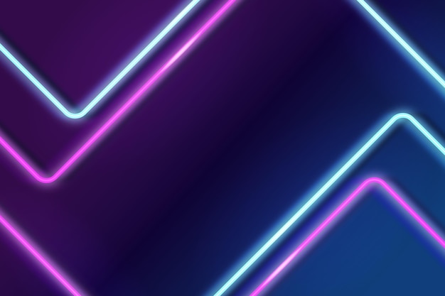 Realistic neon lights background