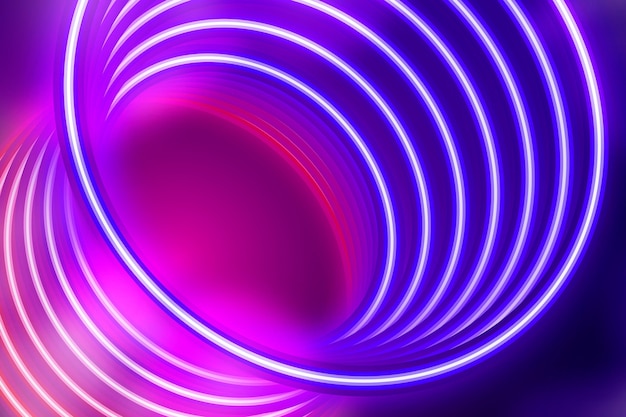 Free Vector realistic neon lights background