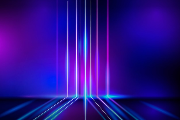 Free vector realistic neon lights background