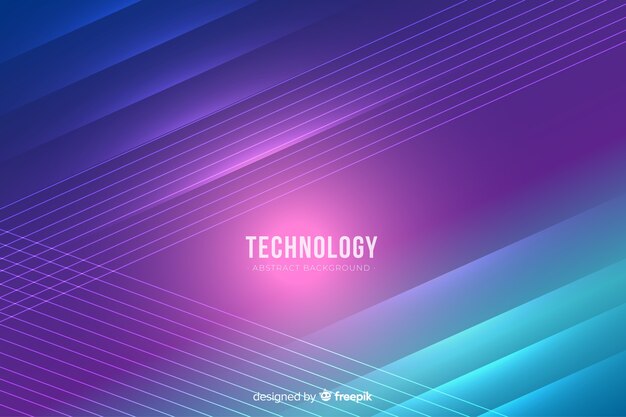 Realistic neon lights technology background