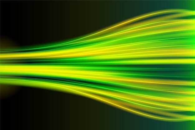 Realistic neon speed motion background