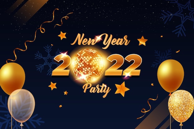 Realistic new year background