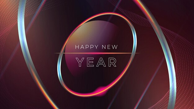 Realistic new year background