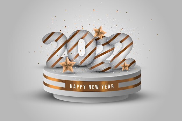 Free Vector realistic new year background