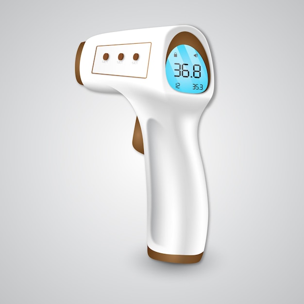 Realistic non-contact infrared thermometer