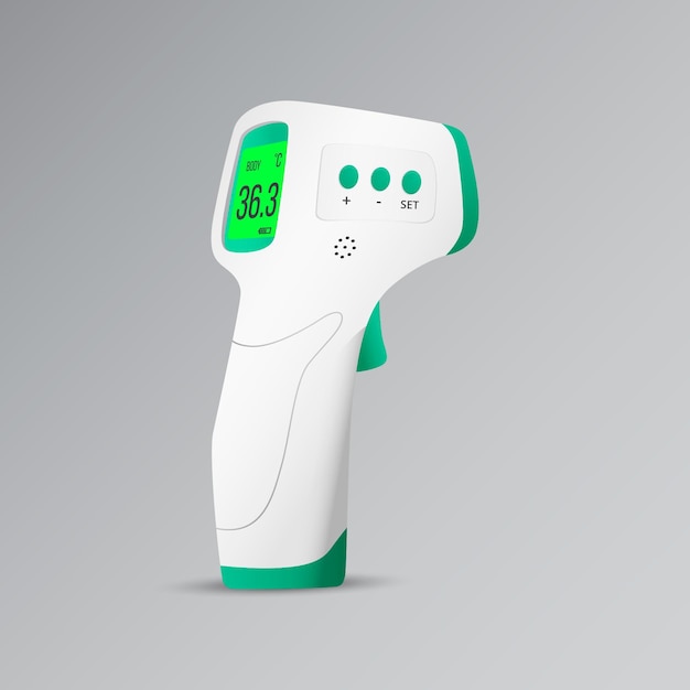 Free Vector realistic non-contact infrared thermometer