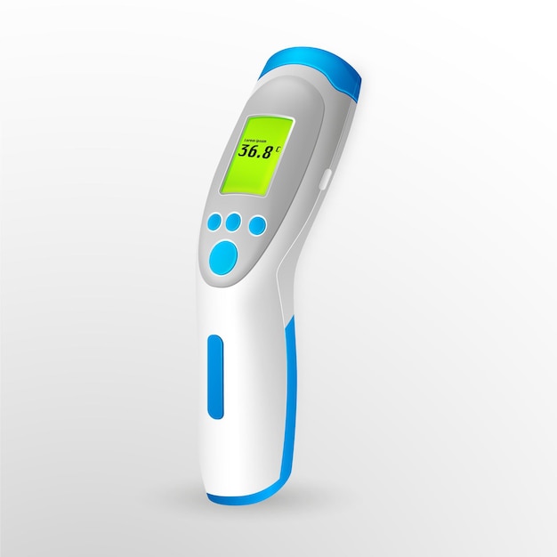 Realistic non-contact infrared thermometer