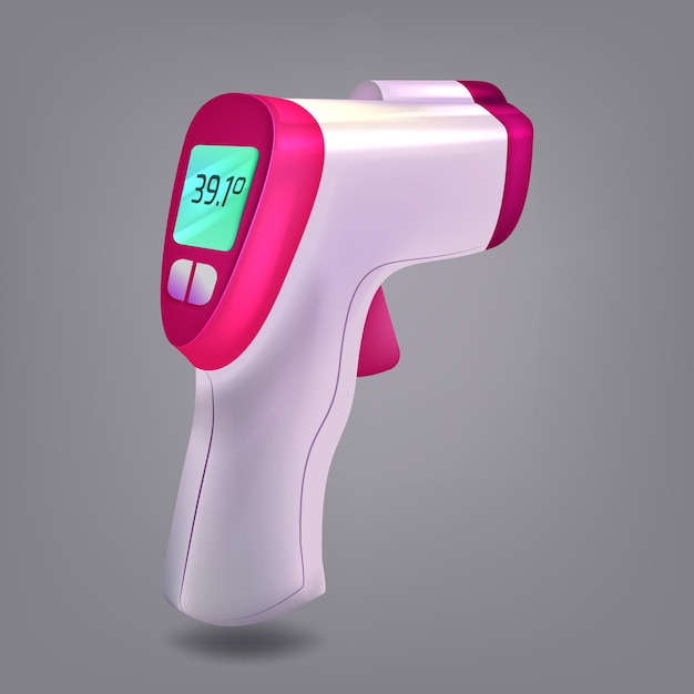 Realistic non-contact infrared thermometer