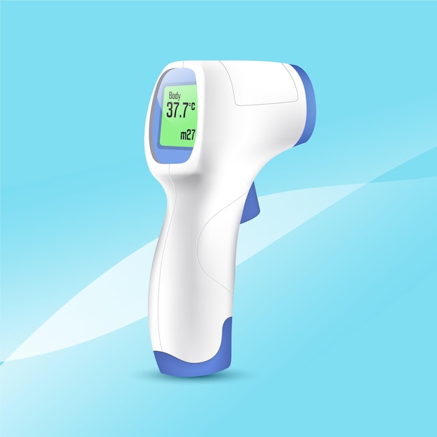 Realistic non-contact infrared thermometer