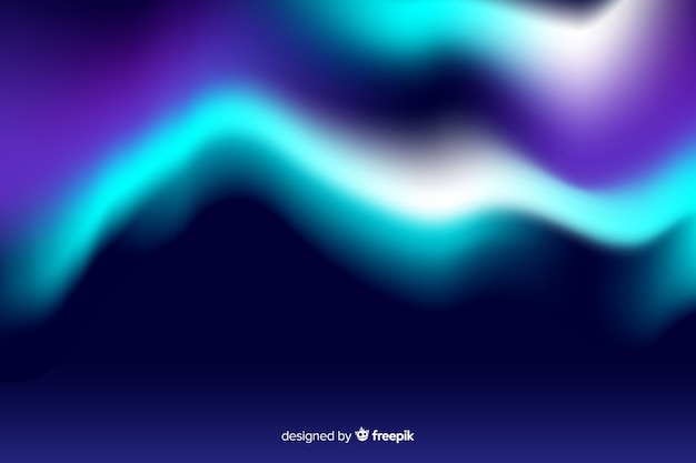 Free Vector realistic northern lights background