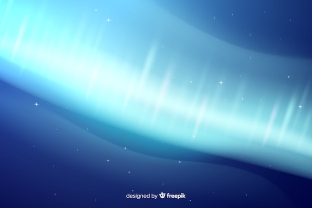 Realistic northern lights background