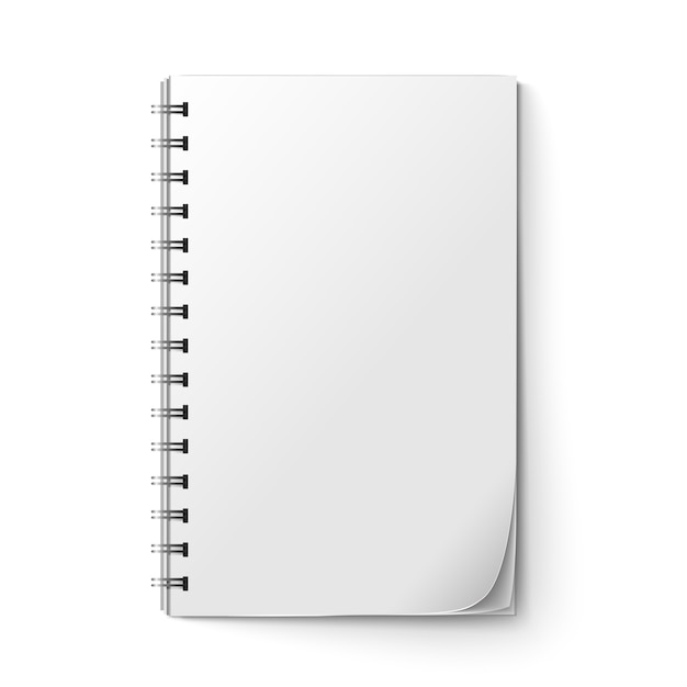 Free Vector realistic notepad blank