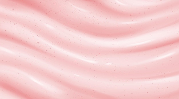 Realistic pink scrub or yoghurt background