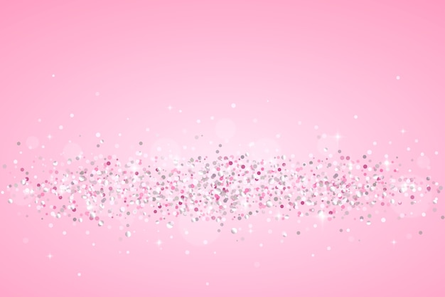 Free Vector realistic pink and silver background