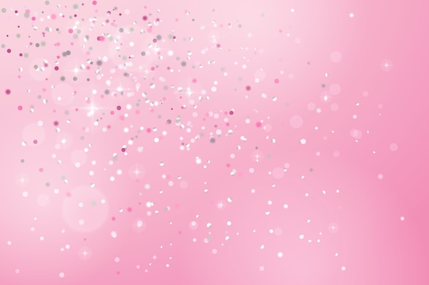 Free Vector realistic pink and silver background