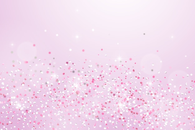 Free Vector realistic pink and silver background