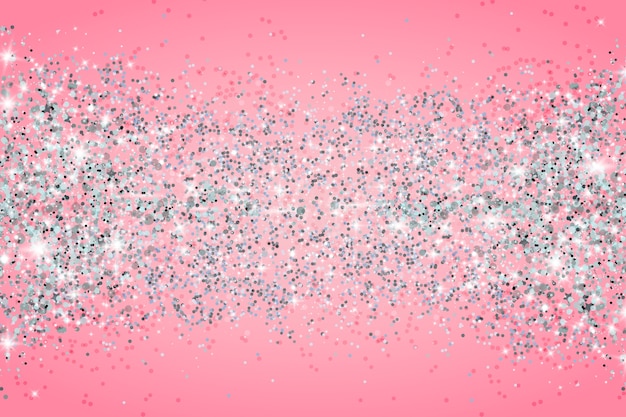 Free Vector realistic pink and silver background