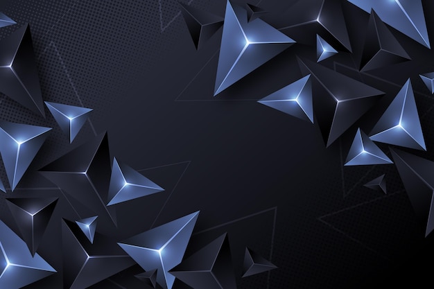 Free vector realistic polygonal background